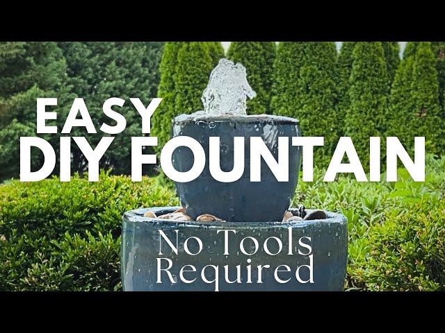 Easy DIY Fountain - No Tools, No Drilling Required