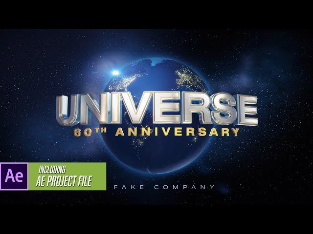 Element 3D Template - Universal-Studios Intro Logo Animation