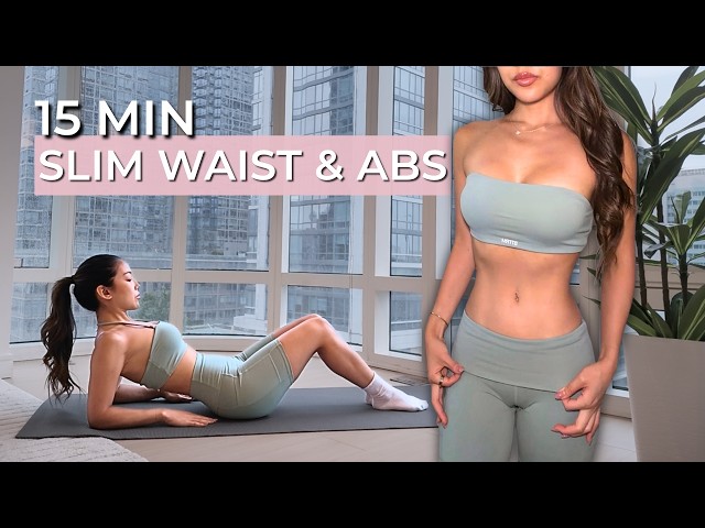 Hourglass Abs Daily Belly Burn Pilates in 15 min for a Tiny Waist | no equipment