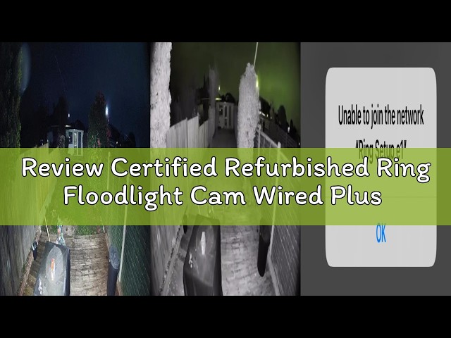 Review Certified Refurbished Ring Floodlight Cam Wired Plus by Amazon | Outdoor Security Camera 1080