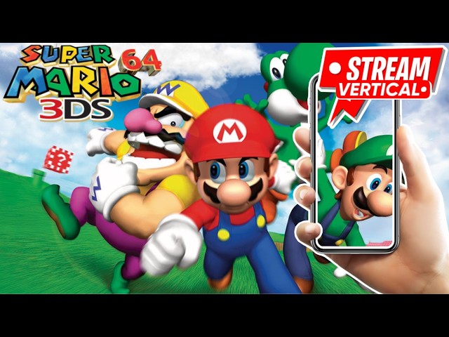 Can I 100% Complete Super Mario 64 DS? #envtuber #livestream (Portrait)