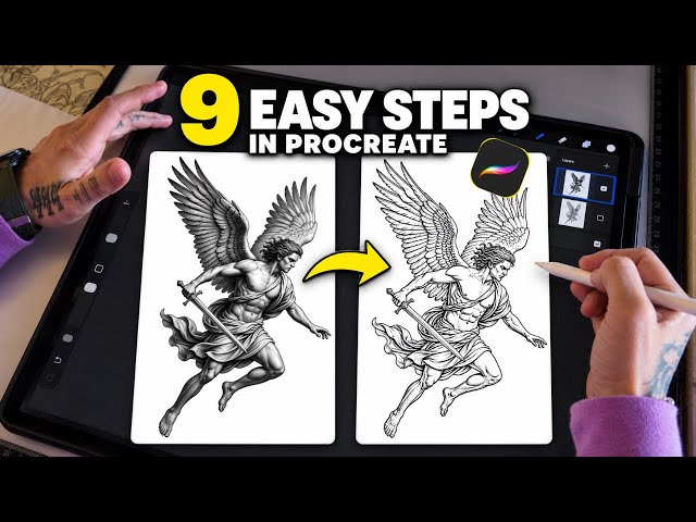 Make ANY image a ready-to-print Tattoo Stencil using Procreate
