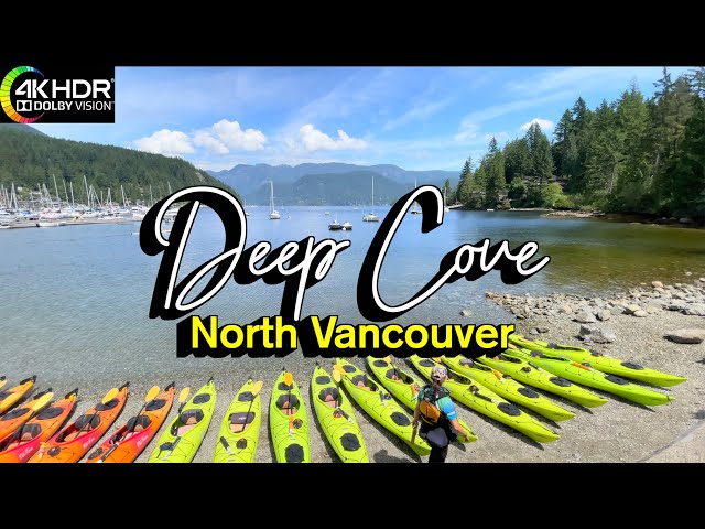 North Vancouver Summer Walk - Deep Cove 🇨🇦  B.C., Canada, Virtual Walking Tour, 4K HDR 60fps