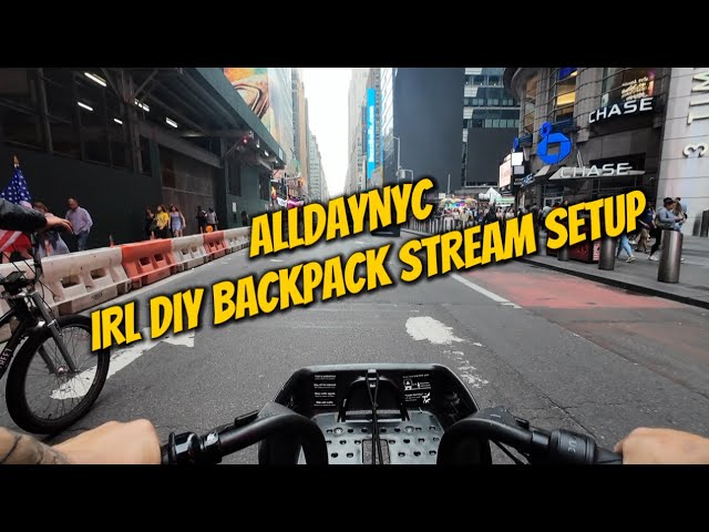 ALLDAYNYC IRL DIY Twitch Backpack Stream Setup with Orange Pi 5 + Belabox & DJI Action 4