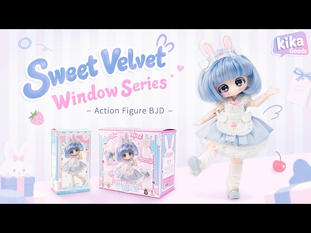 Unboxing Sweet Velvet Window Series Action Figure BJD Blind Box #kikagoods #bjd #blindbox #bjddoll