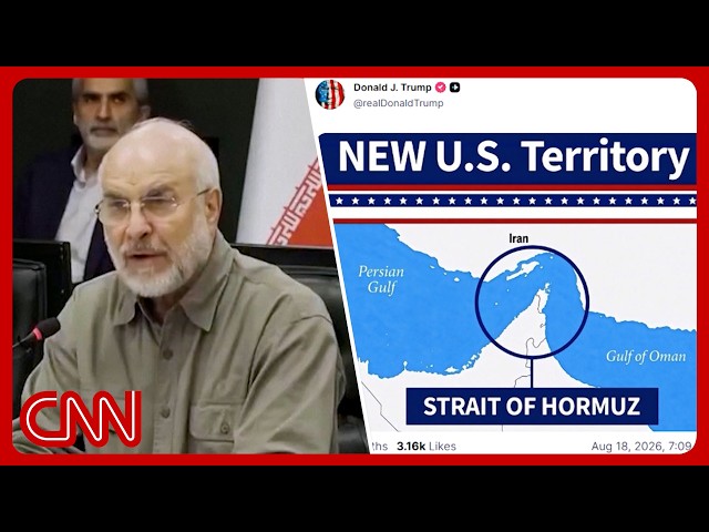 Trump now claims Hormuz is 'new US territory'