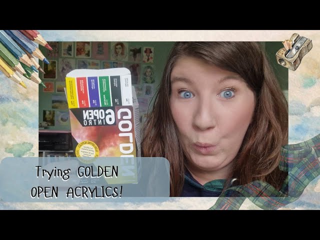 Trying Open Acrylics for the First Time | My Honest Thoughts | Studio Tour