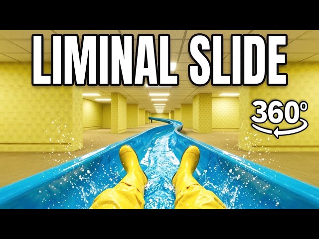 VR Backrooms Water Slide Coaster POV | Immersive Liminal Space Ride