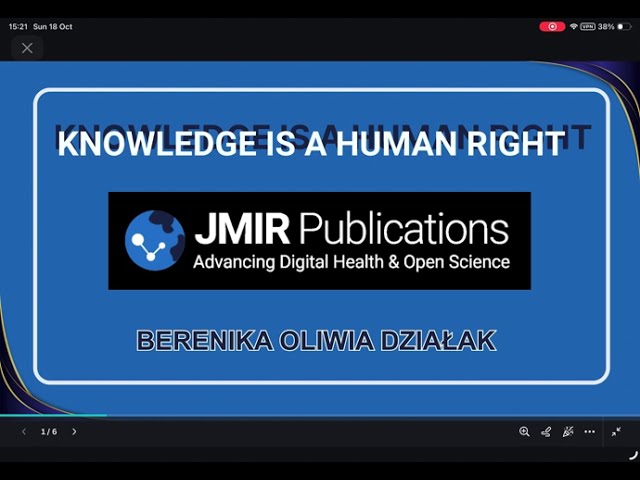 Berenika Dzialak, Open Science for the Greater Good