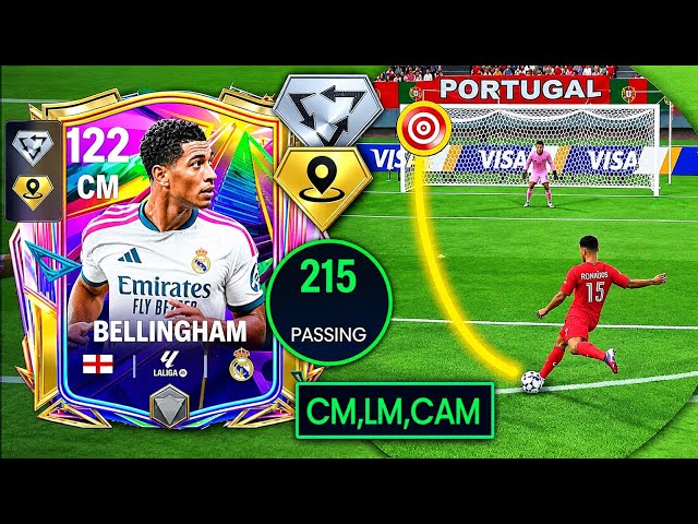 122 Jude Bellingham Review 🥶 : Best Box To Box CM + Great Passing 🧠 