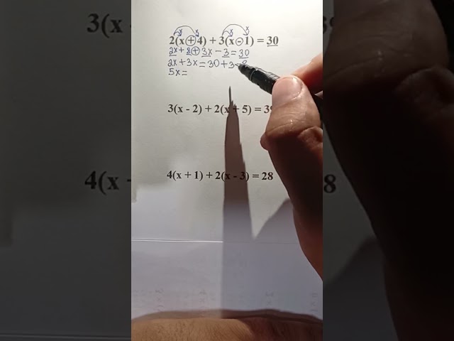How to Solve Equations with Two Brackets | Detailed Math #maths #mathstricks #mathematics #education