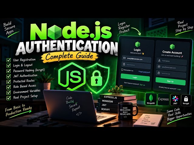 Node.js Authentication Tutorial 🔐 | Register & Login System with Node.js