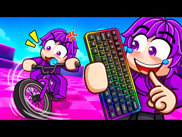 WIRELESS KEYBOARD PRANK in Bike Obby (Roblox)