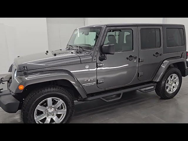 2017 JEEP WRANGLER UNLIMITED SAHARA GRANITE CRYSTAL 4K WALKAROUND 16658ZA