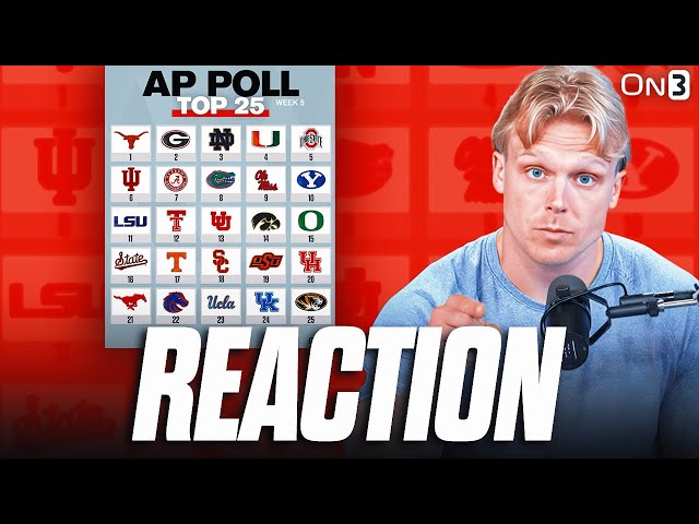 College Football AP Poll Top 25 Ranking REACTION After Week 4
