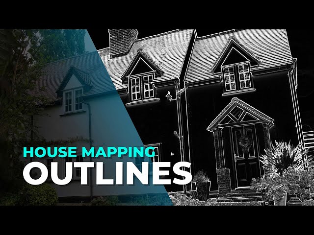 Make House Projection Mapping Outlines (QUICK Technique)