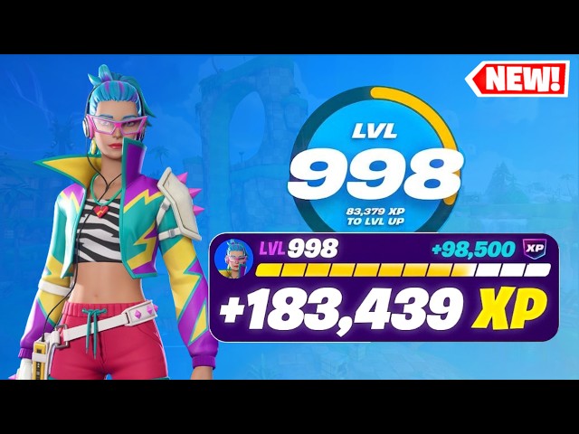 NEW *BEST* AFK NO TIMER Fortnite XP MAP How To LEVEL UP FAST in CHAPTER 7 SEASON 4 (Max Battle Pass)