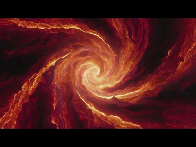 Fiery Spiral Vortex Seamless Loop 4K No Copyright