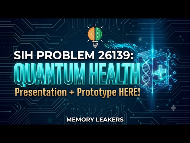 SIH 2026 PS no. : 26139 Solution : MedQuant AI – Quantum Disease Detection Platform(PPT + Prototype)