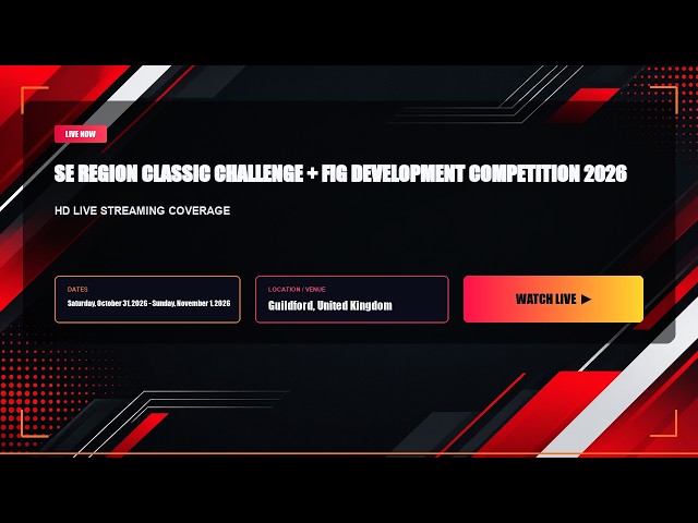 🔴LiVE SE Region Classic Challenge + FIG Development Competition 2026 (live) - stream