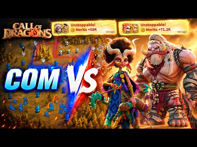 COM VS 2 ALLIANCES ARCHER GAMEPLAY CALL OF DRAGONS