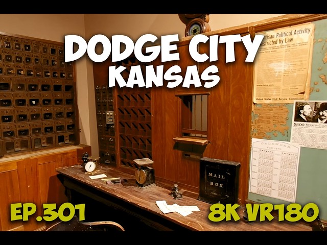 Ep.301 Dodge City Kansas - Boot Hill Museum Bank Post Office And Photo Shop 8K VR180 3D Travel