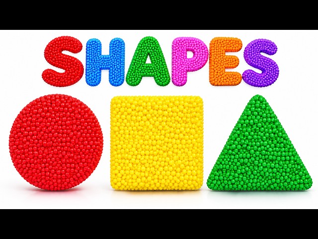 Learn Colors and Shapes with Surprise Foam Eggs | Preschool Toddler Learning Video