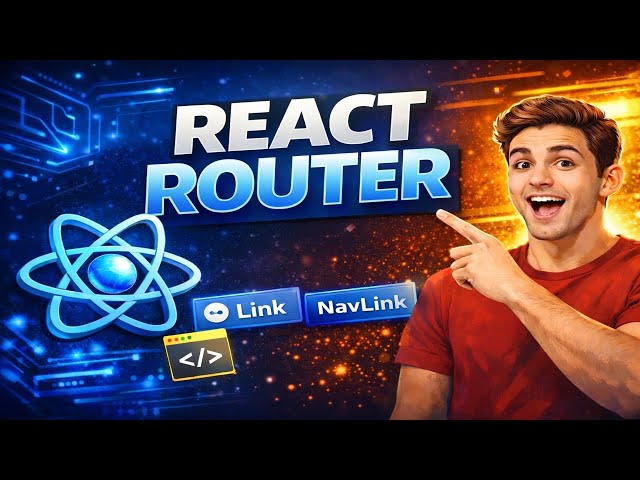React Router Tutorial for Beginners | BrowserRouter, Routes, Route, Link & NavLink