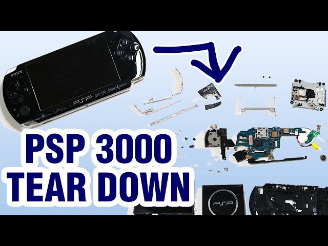 PSP 3000 tear down for repair replace diy change shell how to open