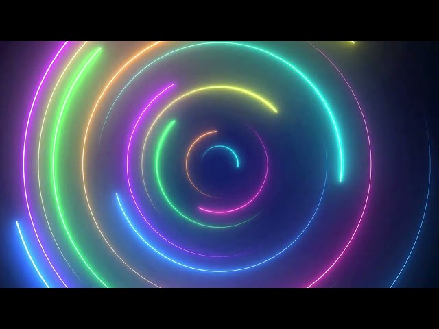 Multicolour Circle background video loop seamless loop tunnel Animation background (No Sound)