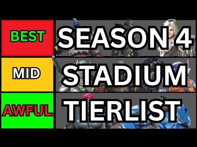 The Ultimate Season 4 Stadium Tierlist For Your Drives || Overwatch
