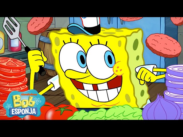 Bob Esponja siendo un CHEF 🔥 | Compilación de 60 minutos | Bob Esponja en Español