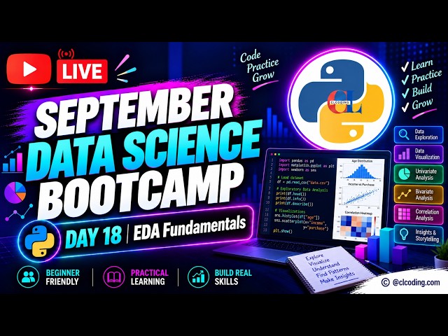 September Data Science Bootcamp  | Day 18 | EDA Fundamentals