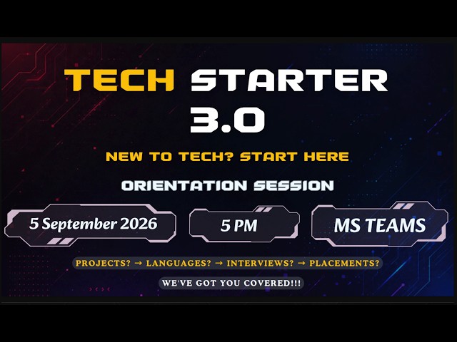 Tech Starter 3.0 | Basic of Web Development | HTML & CSS