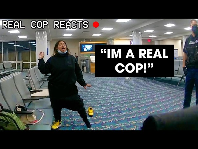 What Happens When A Fake Cop Tries To Fight A Flight Attendant