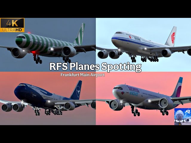 RFS Real Flight Simulator || Planes Spotting || Frankfurt main Airport || 4K 