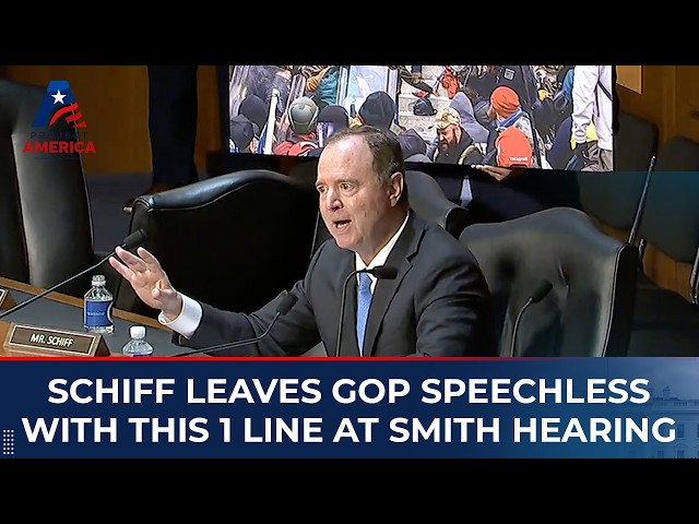 Schiff Leaves Republicans Speechless With This 1 Line At Jack Smith Hearing| Trump,Jan 6,Midterms