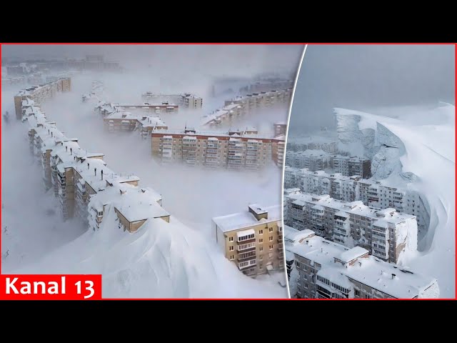 Buildings under snow: The heaviest snowstorm in 130 years turned into disaster in Kamchatka, Russia