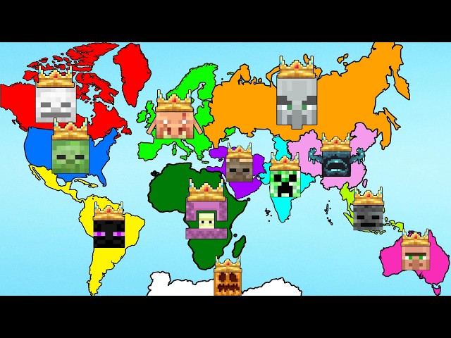 World War of Every Mob Kingdom and Alliance | Minecraft Mob Battle