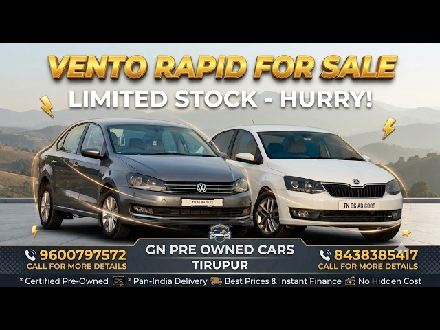 RAPID & VENTO DSG AUTOMATICS FOR SALE🚘 GN CARS TIRUPUR 🇩🇪 #tamil #usedcars #india #cars #viral