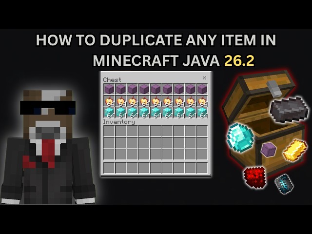 HOW TO DUPLICATE ANY ITEM IN MINECRAFT JAVA 26.2