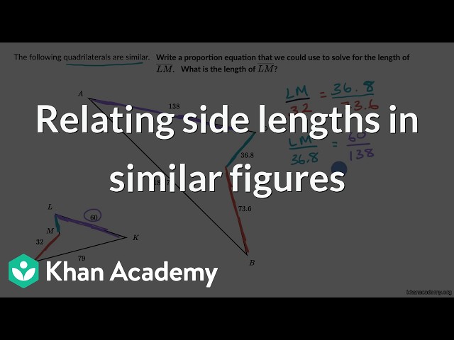 Relating side lengths in similar figures | Math | Khan Academy (IN accent)