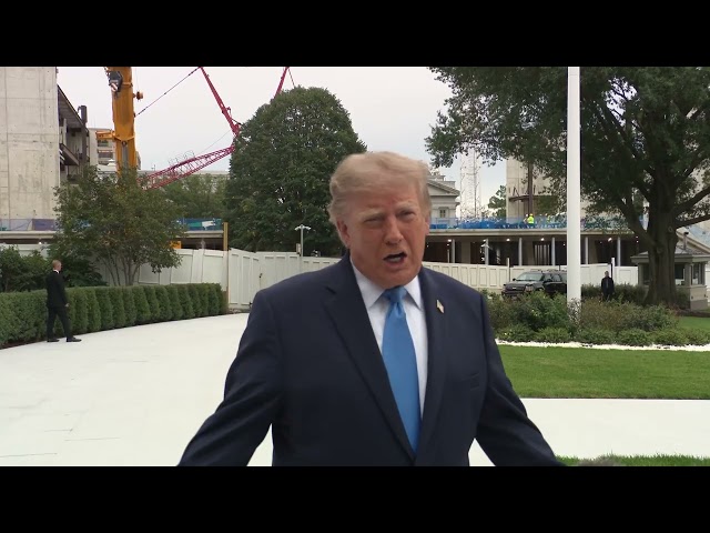President Trump Gaggles with Press Upon Departure from the White House, Oct. 3, 2026