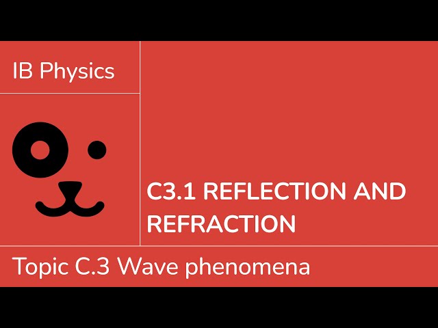 C3.1 Reflection and refraction [IB Physics SL/HL]