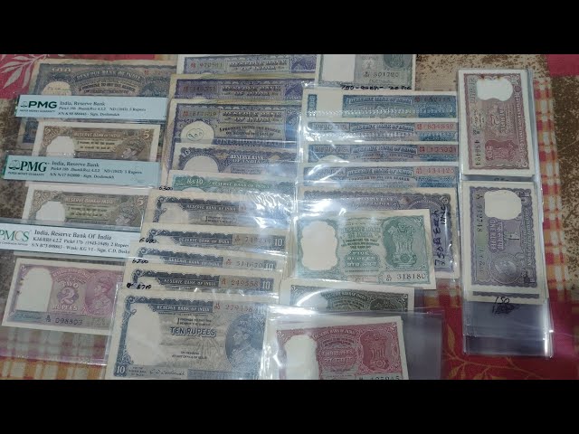 Buy Old Indian Notes and British India Notes Value Collection 