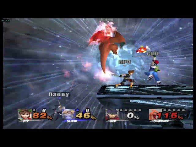 Project M 3.0 Sora VS Sheik(Me) VS Ash Ketchum VS Charizard