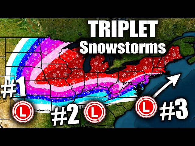 Models Calling for Major Triplet Snowstorms? Half the Nation to see Major Winter Storms?