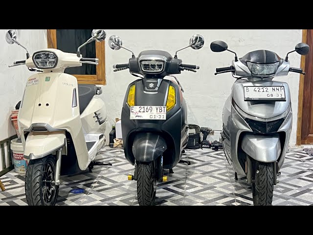 Reviewing 3 Scooters That Want to Be Vespas, WMoto Velora-Suzuki Access-TVS Callisto [PART 1]