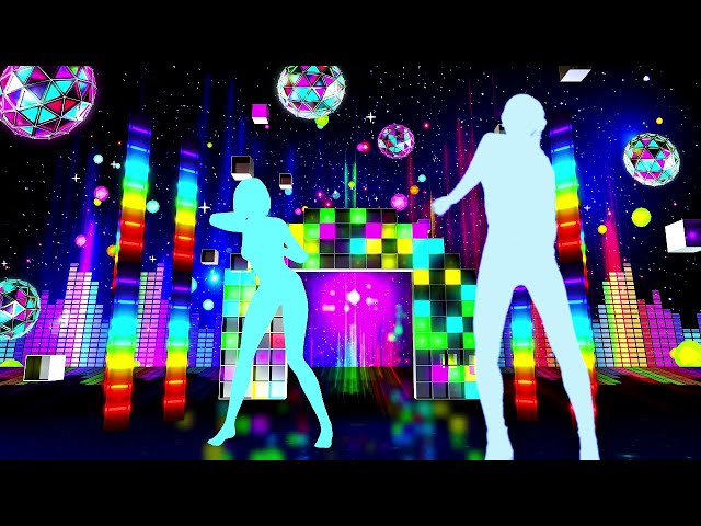 Dancing Gate with Disco Neon Lights – 4 Hours Seamless Loop Party Background | 4K UHD