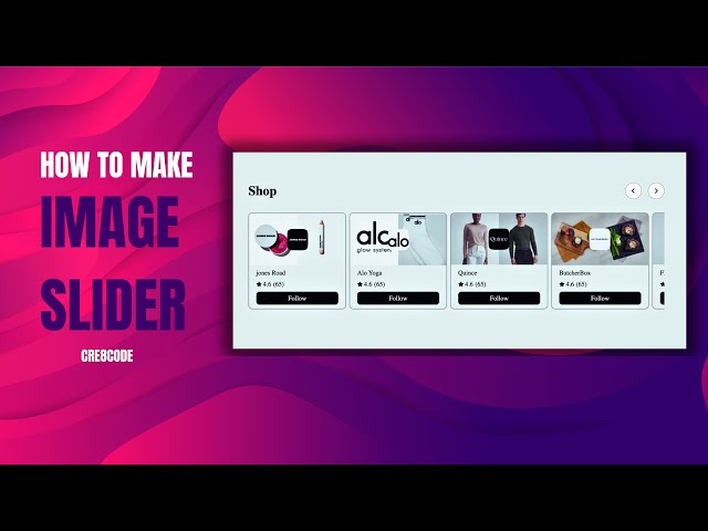 Image Sliders using: HTML, CSS & JS - 2024 Guide